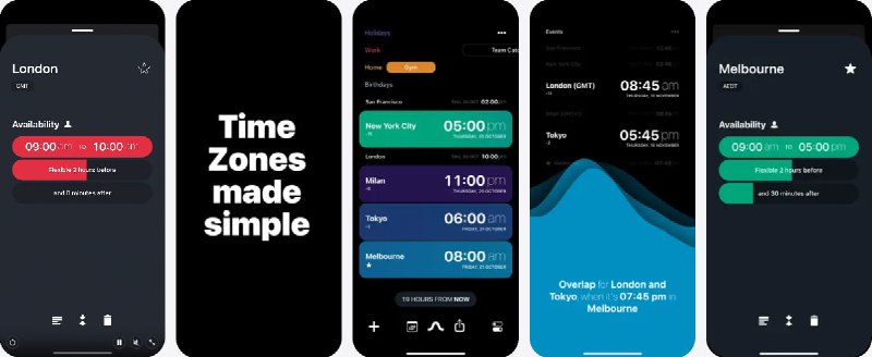🧭 #应用限免 📂 软件名称：Overlap: Best Time Converter 🍏 支持平台：#iOS 15.0+ 📊 软件价格：￥8.00 -> ¥0.00 🪟 软件简介：一款智能世界时钟与跨时区时间规划工具，专为远程协作和异地沟通设计