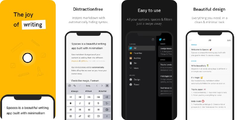 🧭 #应用限免 📂 软件名称：Spaces - 笔记 & 备忘录 🍏 支持平台：#iOS 15.6+ 📊 软件价格：内购限免 🪟 软件简介：一款创新的Markdown笔记应用，采用智能标签分类系统