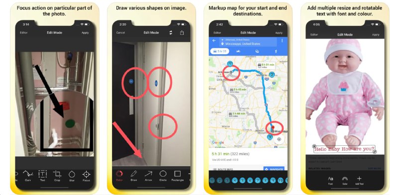🧭 #应用限免 📂 软件名称：Snap Markup - Annotation Tool 🍏 支持平台：#iOS 12.0+ 📊 软件价格：¥15.00 -> ¥0.00 🪟 软件简介：软件简介：一款照片标注工具，它允许用户使用各种形状和效果对照片进行标注，如自由绘制、矩形、三角形、直线、箭头、圆形、模糊效果、聚焦、旋转、文本和裁剪等，适用于需要对照片进行复杂注释的场合 🕸 软件下载：点击下载