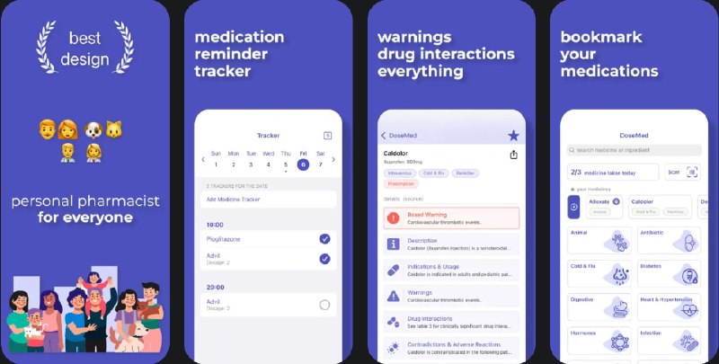 🧭 #应用限免 📂 软件名称：DoseMed Medication Reminder 🍏 支持平台：#iOS 17.0+ 📊 软件价格：内购限免 🪟 软件简介：一款药物管理应用，您可以轻松设置个性化的药物提醒，包括过敏治疗、糖尿病管理等，并能方便地跟踪药物历史