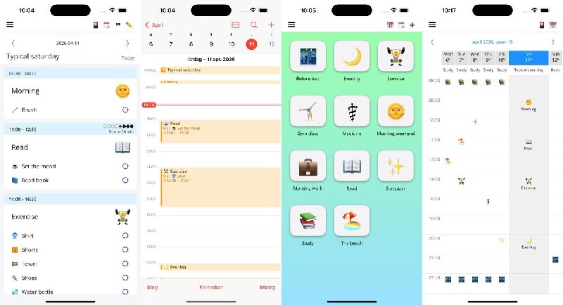 🧭 #应用限免 📂 软件名称：Calendar Schedule 🍏 支持平台：#iOS 15.0+ 📊 软件价格：内购限免 🪟 软件简介： 一款日程模板管理应用，支持创建日常活动和任务模板并一键分配到日历