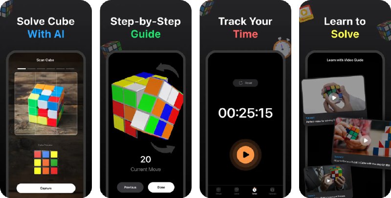 🧭 #应用限免 📂 软件名称：魔方还原 - 还原魔方软件 🍏 支持平台：#iOS 13.0+ 📊 软件价格：内购限免 🪟 软件简介：一款集魔方扫描、智能还原与学习教学于一体的魔方辅助神器