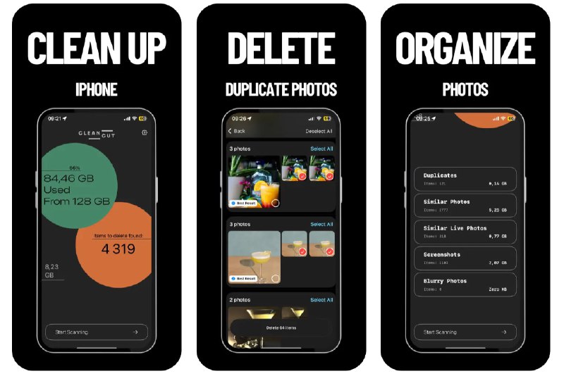 🧭 #应用限免 📂 软件名称：Photo cleaner - Clean Cut 🍏 支持平台：#iOS 17.0+ 📊 软件价格：内购限免 🪟 软件简介：一款专为整理相册而设计的应用，可以帮助您识别并删除重复或不需要的照片，从而优化存储空间