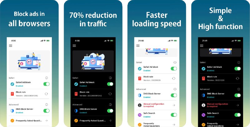 🧭 #应用限免 📂 软件名称：AdBlock Master 🍏 支持平台：#iOS 15.0+ 📊 软件价格：¥15.00 -> ¥0.00 🪟 软件简介：一款 Safari 广告拦截工具应用