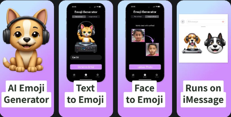 🧭 #应用限免 📂 软件名称：Genmoji - AI Emoji Generator 🍏 支持平台：#iOS 16.6+ 📊 软件价格：内购限免 🪟 软件简介：一款 AI 创意应用，可以轻松生成独特的表情符号
