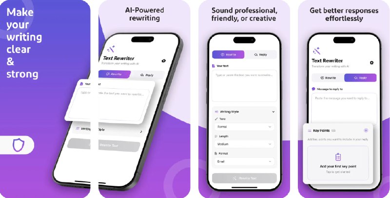 🧭 #应用限免 📂 软件名称：Narrato - Aı Email Generator 🍏 支持平台：#iOS 18.0+ 📊 软件价格：内购限免 🪟 软件简介：一款 AI 文本改写工具，帮助您轻松撰写各种文本，包括电子邮件、博客文章等，支持语气和风格调整，确保您的内容更加专业和有影响力，帮助您节省时间，提高写作效率