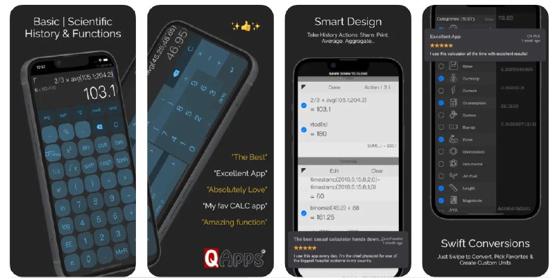 🧭 #应用限免 📂 软件名称：CALC Smart 计算器 🍏 支持平台：#iOS 12.0+ 📊 软件价格：¥28.00 -> ¥0.00 🪟 软件简介：一款高级计算器应用，支持实时计算、可自定义布局和主题、自动分数和括号、实时汇率显示、自定义函数、链接共享表达式、历史记录，还内置了 50+ 个高级数学函数可调用，方便您随时解决生活中的数学问题