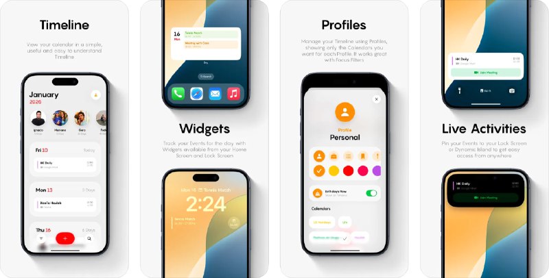 🧭 #应用限免 📂 软件名称：Dey: Minimal Calendar 🍏 支持平台：#iOS 18.0+ 📊 软件价格：¥15.00 -> ¥0.00 🪟 软件简介：一款设计简约的日历与规划应用，可通过整洁的时间线视图高效组织您的日程