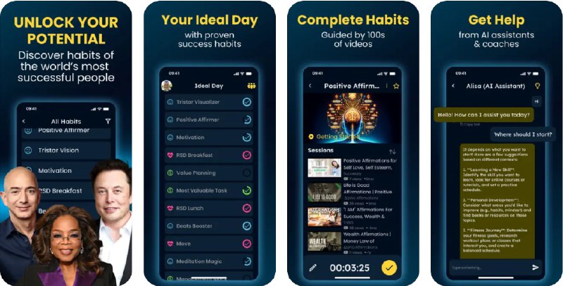 🧭 #应用限免 📂 软件名称：Habit Tracker - Successly 🍏 支持平台：#iOS 14.0+ 📊 软件价格：内购限免（代理环境） 🪟 软件简介：一个帮助您培养日常习惯、实现目标和发挥潜力的应用
