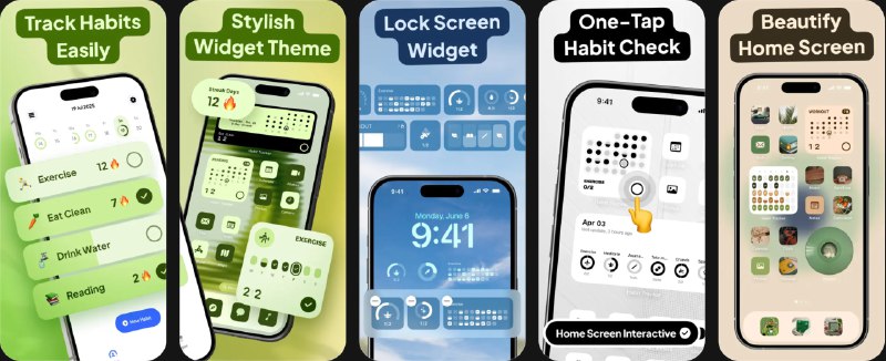 🧭 #应用限免 📂 软件名称：Habit Tracker Widget 🍏 支持平台：#iOS 17.0+ 📊 软件价格：￥22.00 -> ¥0.00 🪟 软件简介：一款习惯追踪应用