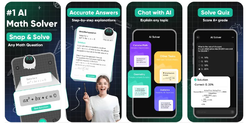 🧭 #应用限免 📂 软件名称：Equation Solver 🍏 支持平台：#iOS 📊 软件价格：内购限免 🪟 软件简介：一款强大的数学问题解决工具，可以为您提供即时的数学问题解答
