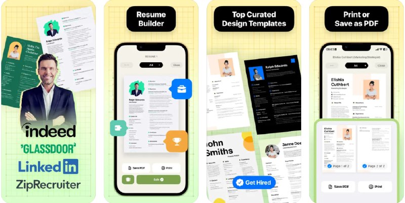 🧭 #应用限免 📂 软件名称：Resume Maker: CV Maker 🍏 支持平台：#iOS 14.0+ 📊 软件价格：¥38.00 -> ¥0.00 🪟 软件简介：一款简历制作应用，提供多种模板和可定制选项，以满足不同职业目标的需求