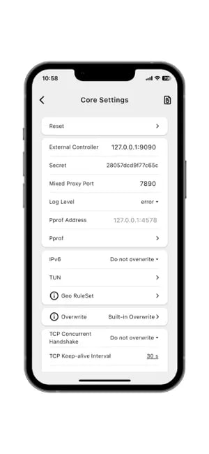 🧭 #优质应用 📂 软件名称：Clash Mi  🍏 支持平台：#iOS 15+ 📊 软件价格：免费 🪟 软件简介：一款基于mihomo核心的网络代理工具，可以进行强大的覆盖支持和自定义设置