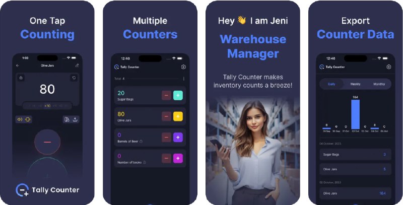 🧭 #应用限免 📂 软件名称：计数器, 记数器, 计数 🍏 支持平台：#iOS 15.0+ 📊 软件价格：内购限免 🪟 软件简介：一款简单易用的计数应用，适用于记录物品、任务、库存和得分等