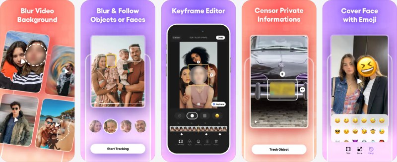 🧭 #应用限免 📂 软件名称：Blur Video 🍏 支持平台：#iOS 15.0+ 📊 软件价格：内购限免（lifetime 选项免费） 🪟 软件简介：一款视频模糊处理应用，在不影响视频质量的前提下轻松实现模糊效果
