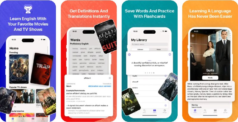 🧭 #应用限免 📂 软件名称：Master English - Wordy 🍏 支持平台：#iOS 16.4+ 📊 软件价格：内购限免（代理环境） 🪟 软件简介：一款通过您喜欢的电影和电视剧来个性化语言学习的应用