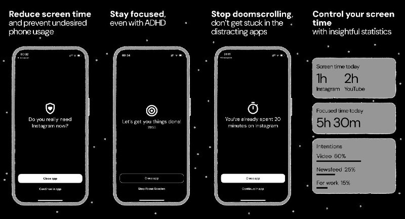 🧭 #应用限免 📂 软件名称：Ascent: Screen Time Control  🍏 支持平台：#iOS 17.0+ 📊 软件价格：内购限免 🪟 软件简介：一款屏幕时间管理与应用拦截工具，通过暂停练习（Pause Exercise）在打开干扰应用前设置反思缓冲、专注会话（Focus Session）临时屏蔽特定应用、使用意图（Intentions）引导有意识的手机使用、应用限时（App Limits）设定每日使用上限、快捷方式与书签减少操作步骤