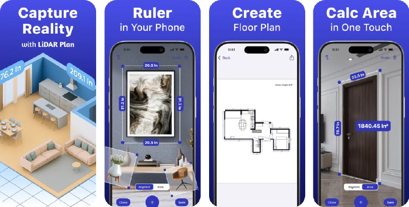 🧭 #应用限免 📂 软件名称：3D扫描测量与房间建模 🍏 支持平台：#iOS 17.6+ 📊 软件价格：内购限免 🪟 软件简介：一款利用LiDAR技术进行空间测量和房间建模的专业工具