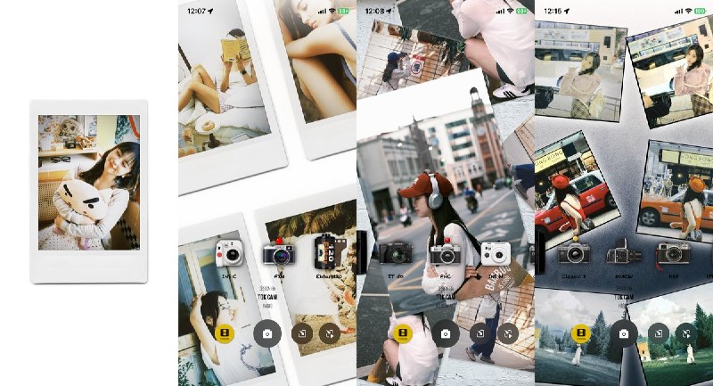 🧭 #应用限免 📂 软件名称：TOK CAM 拍立得 - 你的 CCD 和复古胶片相机 🍏 支持平台：#iOS 11.2+ 📊 软件价格：内购限免 🪟 软件简介：一款复古胶片相机应用，内置 43 款拍立得、CCD 和胶片机模拟，支持美颜调节、边框切换、双重曝光、多种镜头效果等玩法