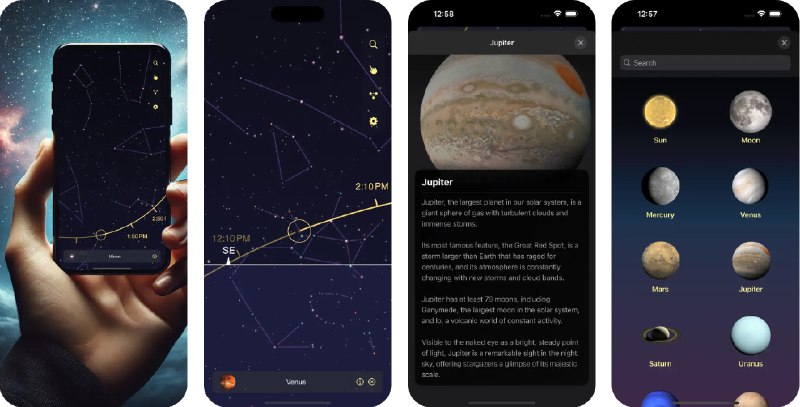 🧭 #应用限免 📂 软件名称：PlanetFinder Pro 🍏 支持平台：#iOS 15.6++ 📊 软件价格：￥15.00 -> ¥0.00 🪟 软件简介：一款功能强大的夜空观测与导航工具，非常适合天文新手和观星者