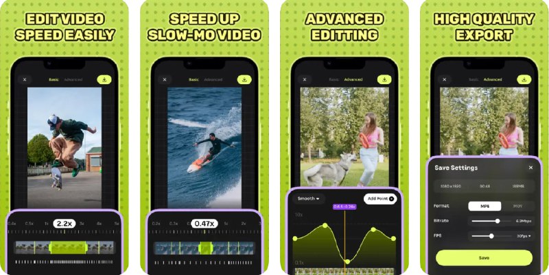 🧭 #应用限免 📂 软件名称：Speed Up Video 🍏 支持平台：#iOS 15.0+ 📊 软件价格：¥38.00 -> ¥0.00 🪟 软件简介：一款轻松改变视频播放速度的应用，无水印，您可以将视频速度提高至10倍或降低至1/10，支持多种视频格式，您可以独立编辑视频各部分的速度，确保无缝过渡