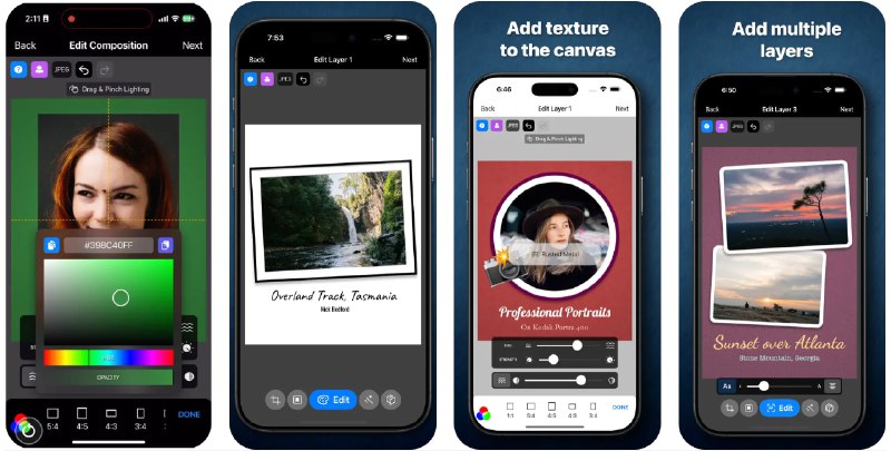 🧭 #应用限免 📂 软件名称：Like A Frame 🍏 支持平台：#iOS 16.0+ 📊 软件价格：¥8.00 -> ¥0.00 🪟 软件简介：一款为摄影师和数字艺术家设计的应用，支持为照片添加各式各样的相框、背景