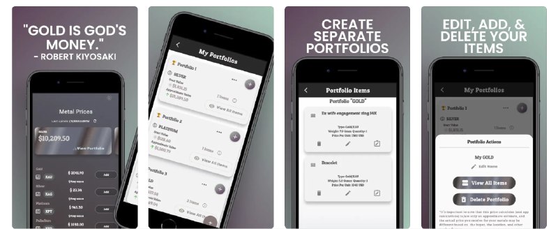 🧭 #应用限免 📂 软件名称：Silver Tracker 🍏 支持平台：#iOS 12.0+ 📊 软件价格：内购限免 🪟 软件简介：一款帮助您追踪贵金属价值的应用，支持包括白银、黄金、钯金和铂金在内的多种贵金属