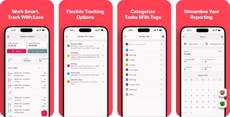🧭 #应用限免 📂 软件名称：HoursTracker & TimeTracker 🍏 支持平台：#iOS 15.3+ 📊 软件价格：内购限免 🪟 软件简介：一款高效的时间管理应用，帮助您轻松记录工作时长、管理时间表并提升工作效率