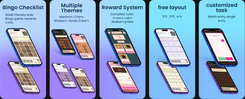 🧭 #应用限免 📂 软件名称：BingoDo 🍏 支持平台：#iOS 16.0+ 📊 软件价格：￥8.00 -> ¥0.00 🪟 软件简介：一款基于宾果风格棋盘的待办事项应用
