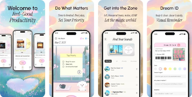 🧭 #应用限免 📂 软件名称：专注梦想旅人 - 乐心时间积木 日常清单 番茄钟 便利贴 🍏 支持平台：#iOS 16.2+ 📊 软件价格：内购限免 🪟 软件简介：一款提升专注和生产力的应用，应用结合正向思维建立、番茄计时法和科学背景音，通过每日一语、时间块管理和休息提醒保护使用者的心理健康