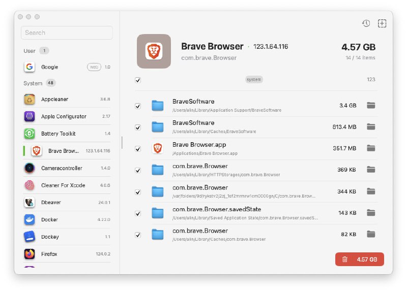🧭 #优质应用 📂 网站名称：Pearcleaner 🍏 支持平台：#macOS  🪟 软件简介：一款开源免费的应用卸载与清理工具
