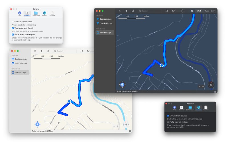 🆔  软件名称：LocationSimulator ⭐️  软件功能：虚拟定位➡️  支持平台：#macOS📁  软件简介：一款虚拟定位工具，可以在地图上选择任意位置，让设备显示为该位置，无需越狱或安装其他应用