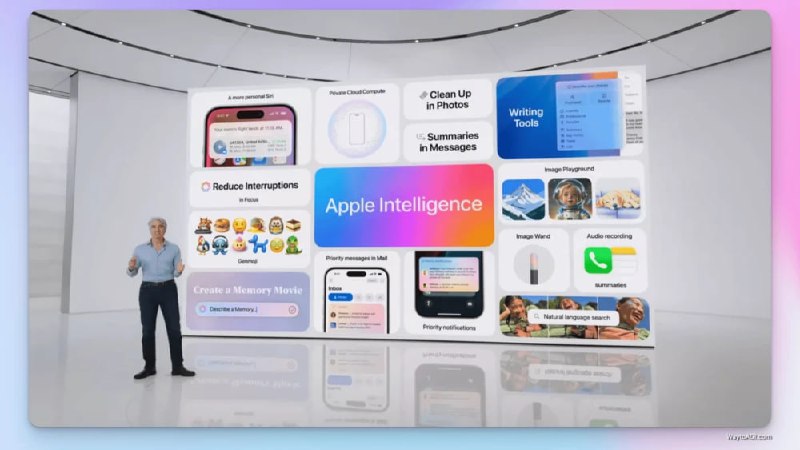 在今日凌晨的苹果开发者大会上，苹果宣布与 OpenAI 合作，在 iOS 18、iPadOS 18 和 macOS Sequoia 中全面支持 GPT-4o