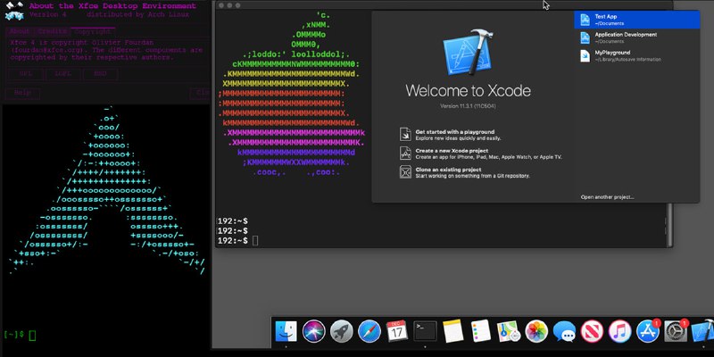 🧭 #优质应用 📂 软件名称：Docker-OSX 🍏 支持平台：#macOS 📊 软件价格：免费 🪟 软件简介：一款开源的通过Docker容器运行macOS操作系统，提供接近原生的性能体验的工具