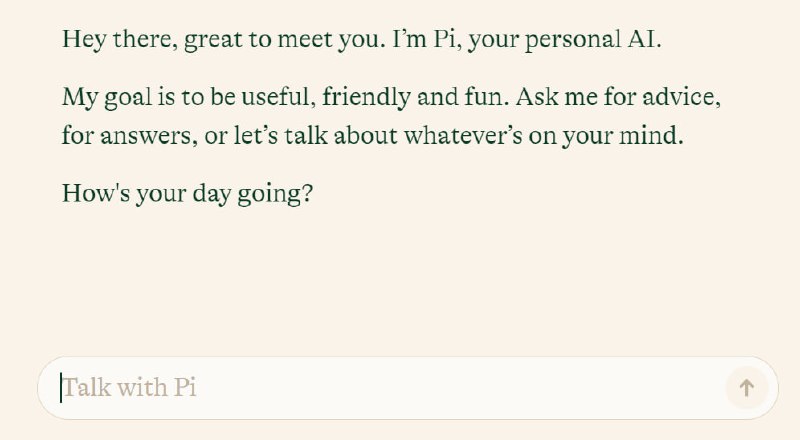 🤖 机器人名称：Pi⭐️ 机器人功能：AI聊天📁 机器人简介：一款AI聊天工具，主要用来练习英语，免费使用