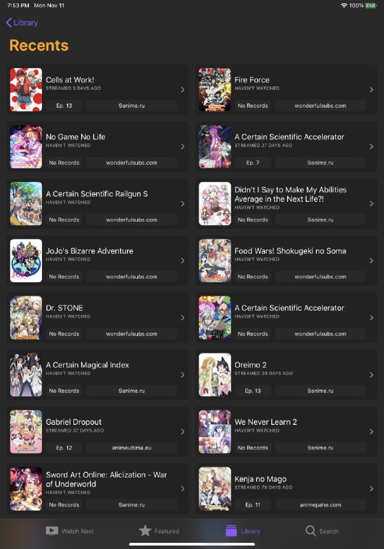 🧭 #优质应用 📂 软件名称：NineAnimator 🍏 支持平台：#iOS #macOS 📊 软件价格：免费 🪟 软件简介：一款免费开源的动漫观看应用