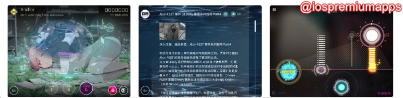 📌 #应用限免☺️ 软件名称：音乐世界Cytus II☺️ 支持平台：#iOS💸 软件价格：¥12.00 -> ¥0.00⚙️ 软件功能：音游📝 软件简介：爆款音游，提供独特的动态判定线音乐玩法、超过150首高质量乐曲、多达300种不同谱面关卡以及与游戏角色一同探险的故事系统