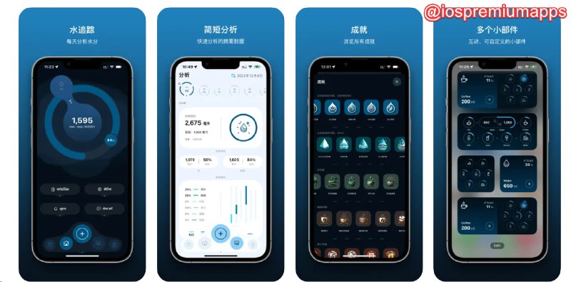 📌 #应用限免☺️ 软件名称：Water - Tracker/Reminder☺️ 支持平台：#iOS💸 软件价格：内购限免⚙️ 软件功能：饮水追踪📝 软件简介：一款帮助用户跟踪水摄入量并提醒饮水的应用