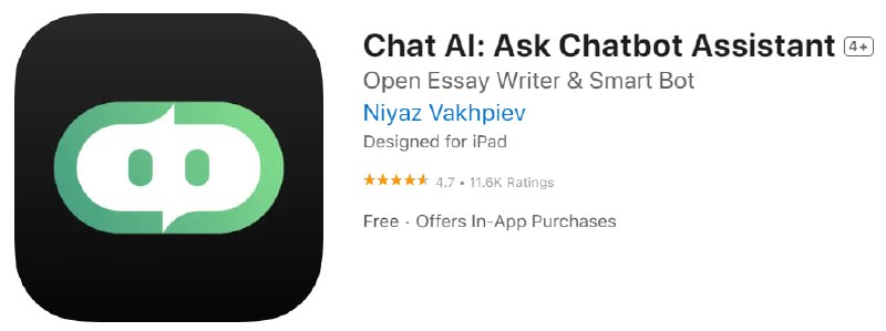 #破解脚本 #QX✅ 解锁软件：Chat AI💼 软件大小：43.5M🟡 软件功能：AI聊天⬇️ 软件下载：点击下载🔗 脚本链接：点击添加💬 软件简介：一款AI聊天软件