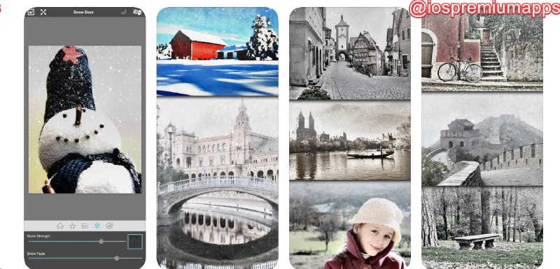 📌 #应用限免 ☺️ 软件名称：Snow Daze☺️ 支持平台：#iOS💸 软件价格：¥18.00 -> ¥0.00⚙️ 软件功能：下雪滤镜📝 软件简介：一款用于制作圣诞节氛围感卡片的软件，它允许用户在照片中添加雪花效果，营造怀旧和节日氛围
