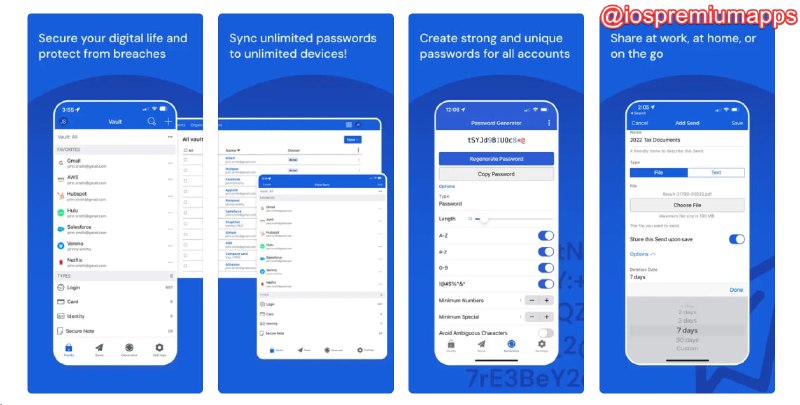 📌 #优质应用☺️ 软件名称：Bitwarden☺️ 支持平台：#iOS 11.0+ 💸 软件价格：免费⚙️ 软件功能：密码管理📝 软件简介：一款功能强大的开源密码管理器应用，可帮助用户安全地存储和同步其密码和敏感信息