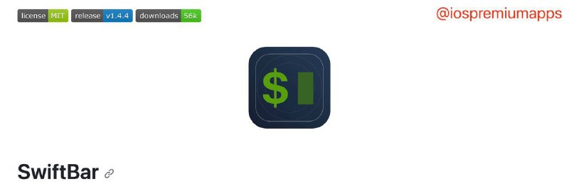 📌 #优质应用☺️ 软件名称：SwiftBar☺️ 支持平台：#MacOS 💸 软件价格：免费开源⚙️ 软件功能：自定义菜单栏📝 软件简介：一款可以在macOS上添加自定义菜单栏程序的工具，它允许用户通过编写脚本将自定义程序添加到菜单栏 ，并提供了丰富的插件库供用户选择 