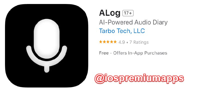 📌 #优质应用 ☺️ 软件名称：ALog☺️ 支持平台：#iOS📊 软件大小：4.3M💸 软件价格：免费💸 内购价格：$0.99⚙️ 软件功能：AI 语音日记📝 软件简介： 一款支持 iPhone、Apple Watch 的开源语音日记应用，带有 AI 功能，可以实现录音之后的语音转文字，以及 AI 总结两个功能，让你每日不停的碎碎念之后，还能有一篇完整的文字日记