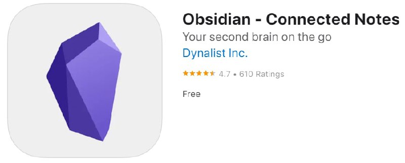 #优质应用【软件名称】Obsidian【软件支持】iPhone、iPad【软件大小】28.3M【软件价格】免费【有无内购】无【支持语言】英文【软件分类】效率【功能简介】Obsidian 是一款本地 Markdown 编辑工具