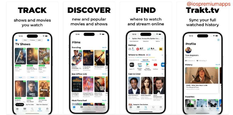 📌 #应用限免☺️ 软件名称：Film Noir by Trakt, Just Watch☺️ 支持平台：#iOS💸 软件价格：内购限免⚙️ 软件功能：观影追踪📝 软件简介：一个电影数据库，您可以浏览电影列表，查看电影的详细信息，包括剧情简介、演员表、导演信息等