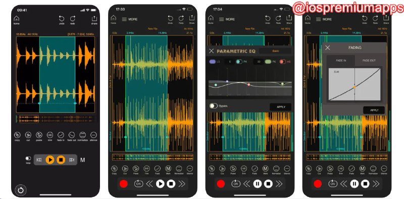 📌 #应用限免☺️ 软件名称：Wavebox Audio Editor☺️ 支持平台：#iOS #MacOS💸 软件价格：¥6.00 -> ¥0.00⚙️ 软件功能：音频编辑📝 软件简介：一款快速简便的音频编辑工具，用户可以使用它进行剪切、复制、粘贴、修剪等各种编辑操作，还支持淡入淡出、声道混合、噪声和波形生成、速度和音调变化以及音频录制等功能