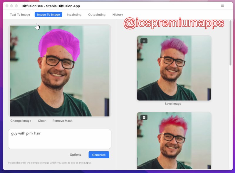 📌 #优质应用☺️ 软件名称：DiffusionBee☺️ 支持平台：#MacOS💸 软件价格：免费开源⚙️ 软件功能：AI绘图📝 软件简介：据说是目前在 Mac 上运行「Stable Diffusion」最简单的解决方案：一键安装，离线使用，完全免费，无需任何依赖
