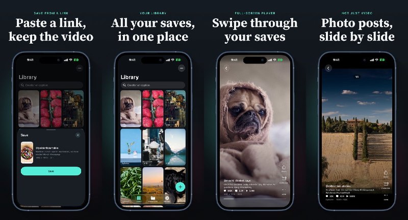 🧭 #应用限免📂 软件名称：PocketTok - Watch Later🍏 支持平台：#iOS 18.0+📊 软件价格：免费🪟 软件简介：通过粘贴链接或分享菜单保存受支持的公开视频和图片帖，按合集整理，并按作者或文案查找、全屏浏览