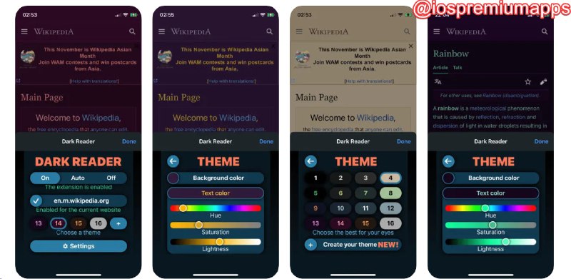 📌 #优惠活动 ☺️ 软件名称：Dark Reader for Safari☺️ 支持平台：#iOS #MacOS💸 软件价格：¥38.00 -> ¥15.00⚙️ 软件功能：浏览器护眼模式切换📝 软件简介：可以在网页上创建夜间模式，将明亮的颜色反转为高对比度，易于夜间阅读，它完美适应系统的黑夜模式，并且支持自定义切换主题颜色🔗 软件下载：点击下载📢 频道   ✈️ 群聊   📬 投稿   💵 合作