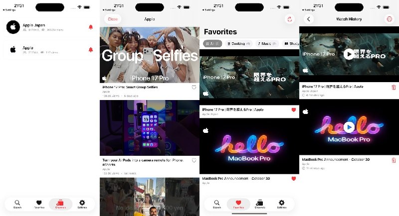 🧭 #应用限免📂 软件名称：MyTubeSync🍏 支持平台：#iOS 17.6+📊 软件价格：免费🪟 软件简介：YouTube 视频收藏与分类工具，支持关键词搜索、一键收藏、自定义分类和自动观看记录，并可通过 iCloud 同步数据，方便把教程、音乐等内容分门别类保存
